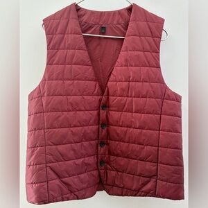 Hugo Boss Lightweight V-Neck Button-down Puffer Vest